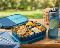 3 Compartments Bento Box & Water Bottle Set